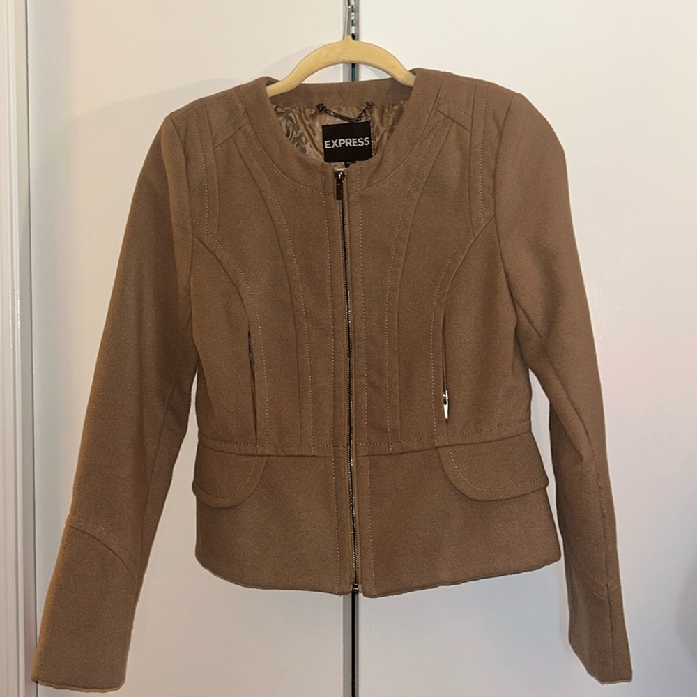 Express Size A Tan Blazer - image 1